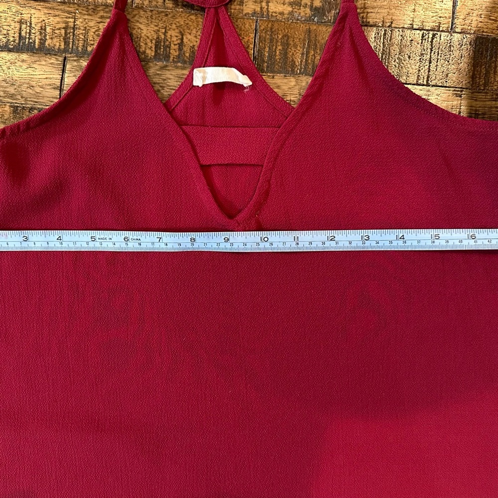 Adrienne Top Size: Small Color:Maroon - Picture 7 of 10